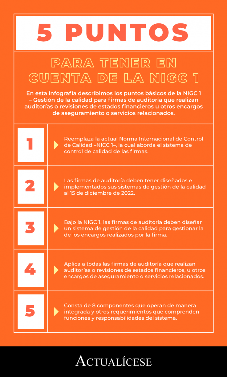 5 puntos para tener en cuenta de la NIGC 1