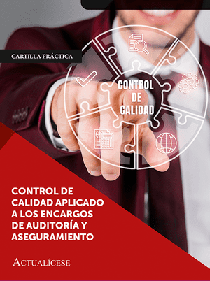 portada de cartilla practica: Control de calidad aplicado a los cargos de auditoria y aseguramiento: Actualicese