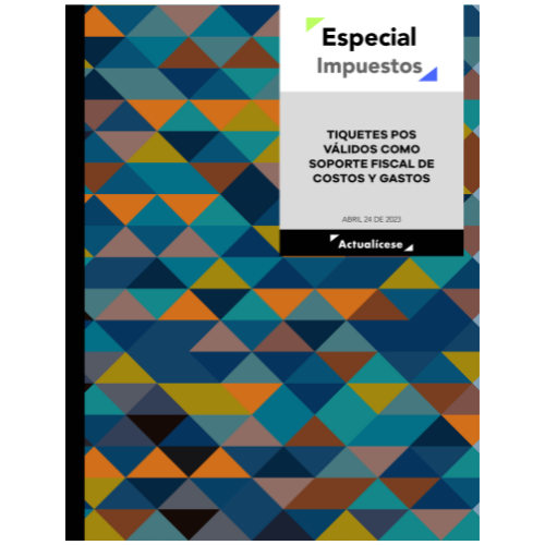[Libro Digital] Tiquetes POS válidos como soporte fiscal de costos y gastos