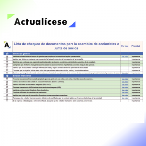 [Pack de Formatos] Actas, informes y guías para llevar a cabo la asamblea de accionistas y copropietarios en 2025