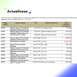[Liquidador] Plantilla del formato 1007 de exógena 2025: información de ingresos propios